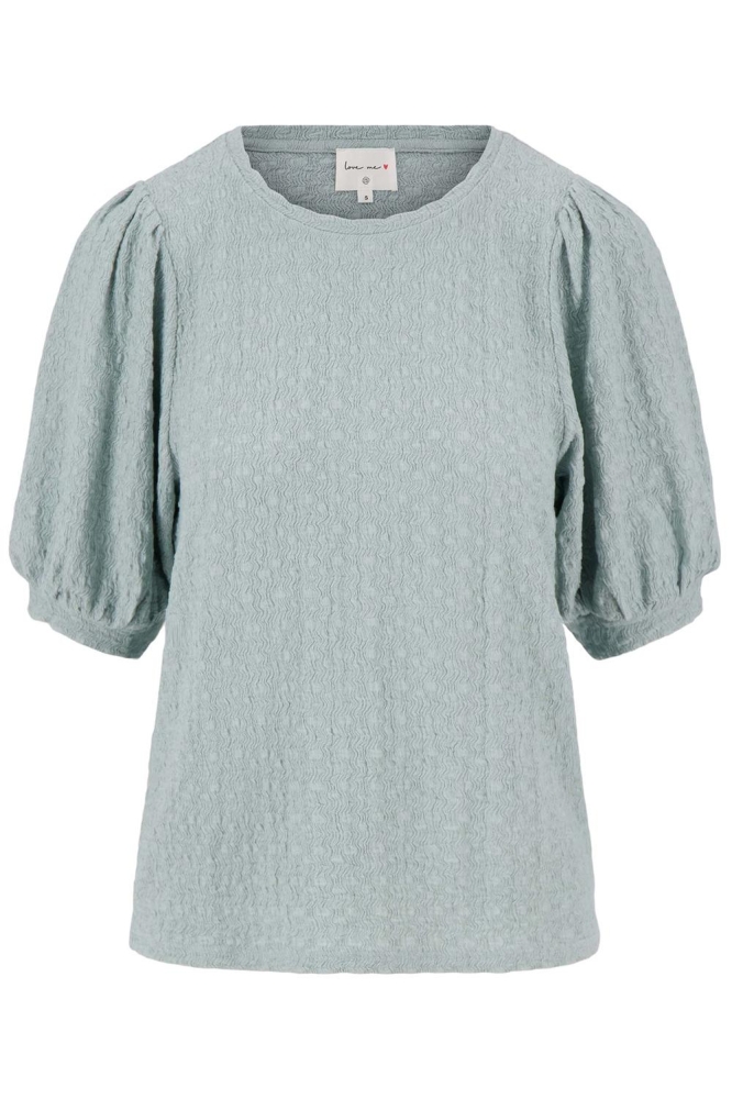 POFMOUW TOP VAN CRINKLE STOF 0304 164 VERGRIJSD BLAUW